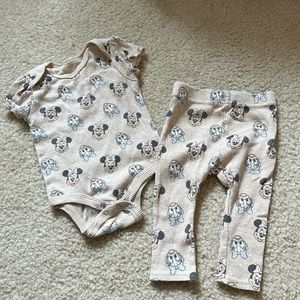 Disney Baby onesie and pants 6-9 months